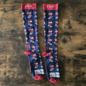 New Figs Compression Socks USA Olympic M/L